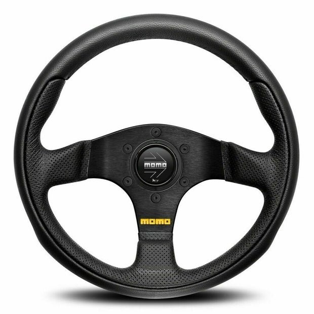 MOMO Team Black Leather 300mm Steering Wheel