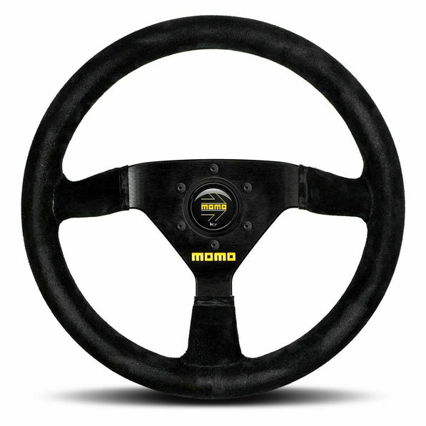 MOMO MOD 69 Black Suede 350mm Steering Wheel