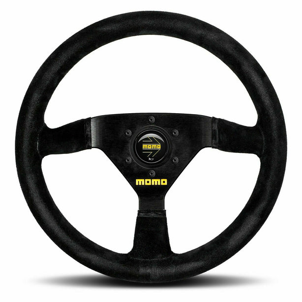MOMO MOD 69 Black Suede 350mm Steering Wheel