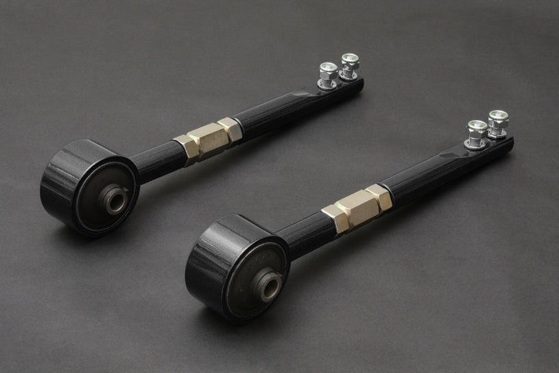 HARDRACE HARDENED RUBBER HEAVY DUTY TENSION/CASTER ROD BLACK NISSAN SILVIA 180SX S13, FAIRLADY Z32 89-00, SKYLINE R32 GST-T, CEFIRO A31 88-93