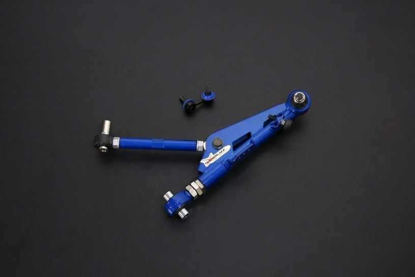 HARDRACE FRONT ADJUSTABLE LOWER CONTROL ARM+SWAY BAR LINK V2, MINIMUM +25MM EXTEND NISSAN, SILVIA, SKYLINE, R32, Q45, Y33 97-20