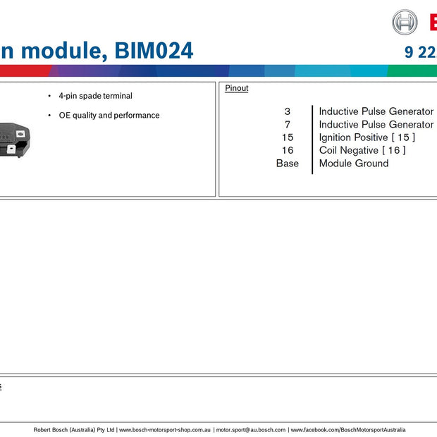 Bosch Ignition module, BIM024