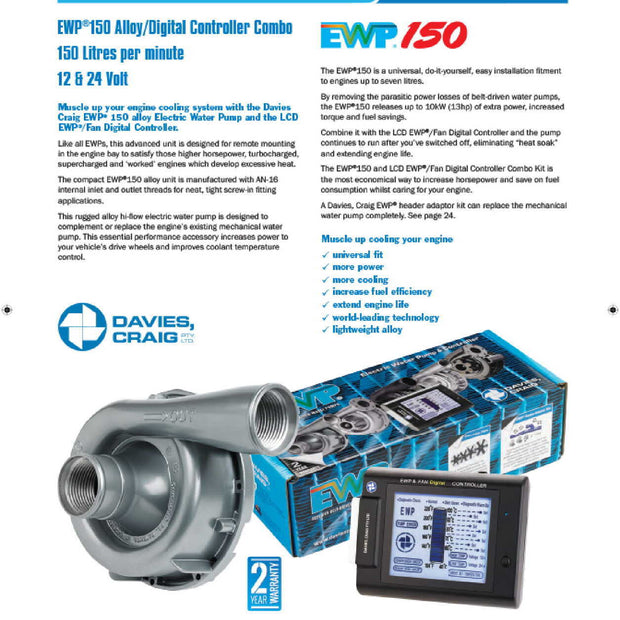 EWP 150 LTR Electric Engine Pump-Alum Casing with LCD Controller