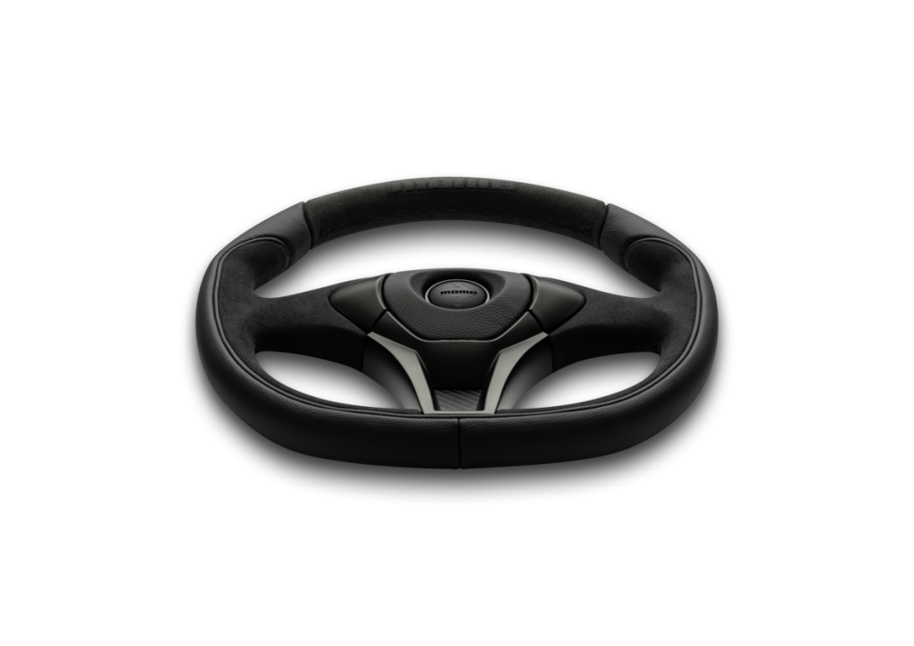 MOMO GT50 2.0 Black Edition Suede Leather 350mm Steering Wheel