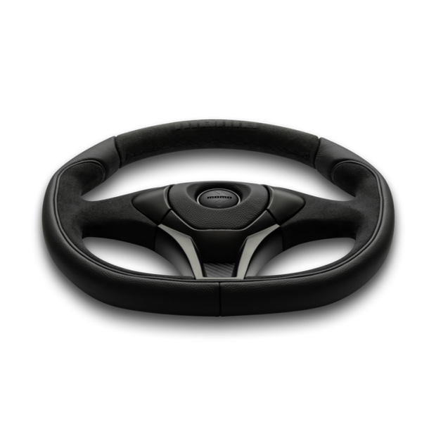 MOMO GT50 2.0 Black Edition Suede Leather 350mm Steering Wheel
