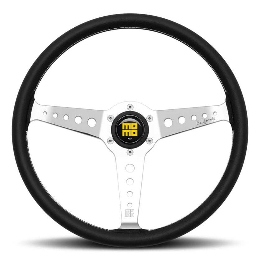 MOMO Heritage California Black Leather 360mm Steering Wheel