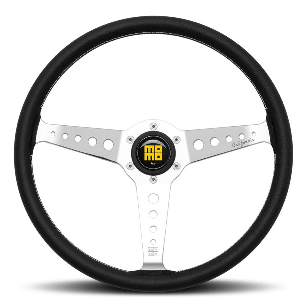 MOMO Heritage California Black Leather 360mm Steering Wheel