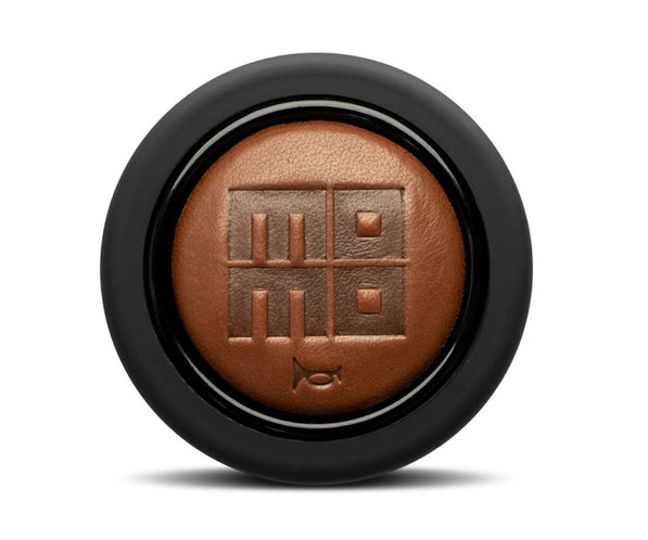 MOMO Heritage Cigar Leather Embossed Round Lip 2P Horn Button