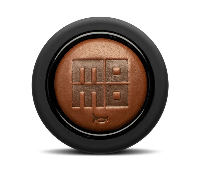 MOMO Heritage Cigar Leather Embossed Round Lip 2P Horn Button