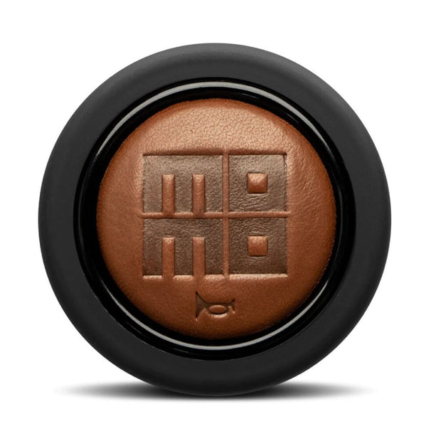 MOMO Heritage Cigar Leather Embossed Round Lip 2P Horn Button