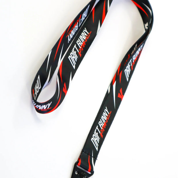 Drift Bunny Red Black Lanyard