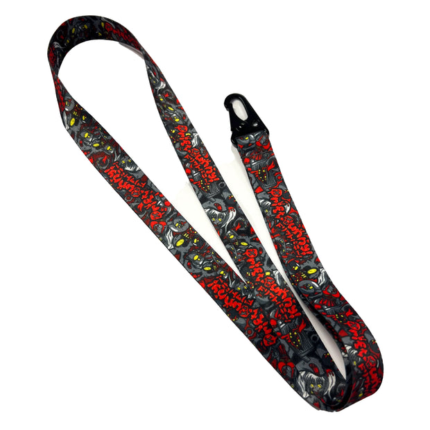 Drift Bunny Grey Zombies lanyard