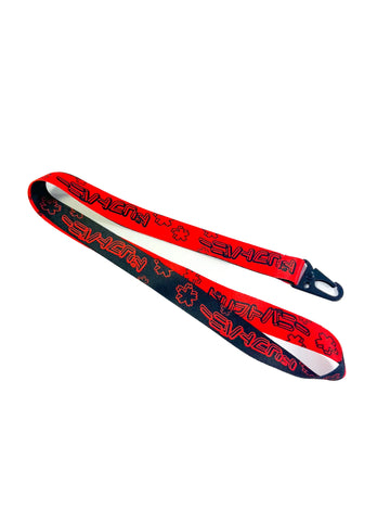 Drift Bunny Sakura Red and Black Lanyard