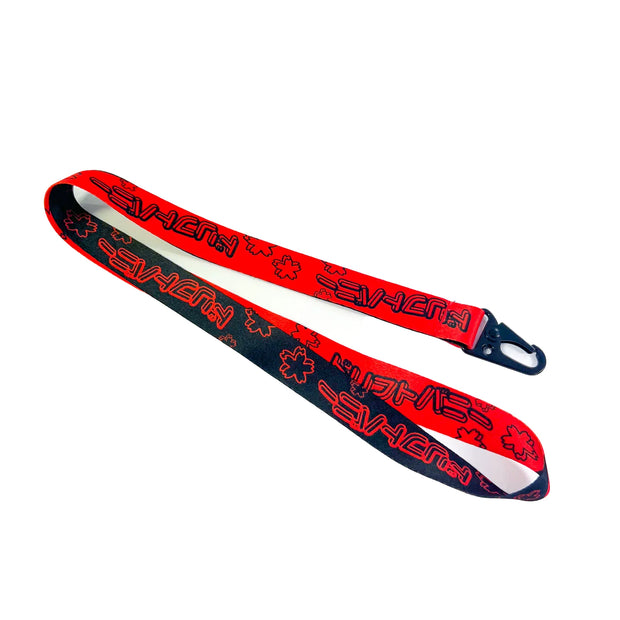 Drift Bunny Sakura Red and Black Lanyard