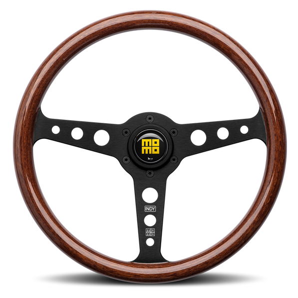 MOMO Heritage Indy Black Wood 350mm Steering Wheel