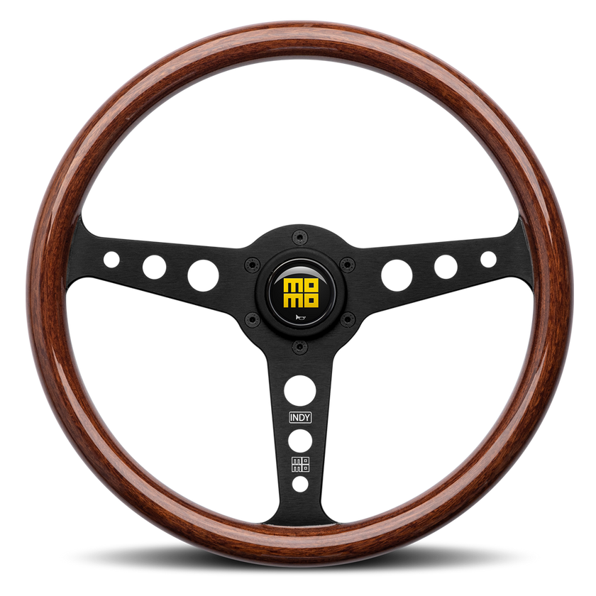 MOMO Heritage Indy Black Wood 350mm Steering Wheel