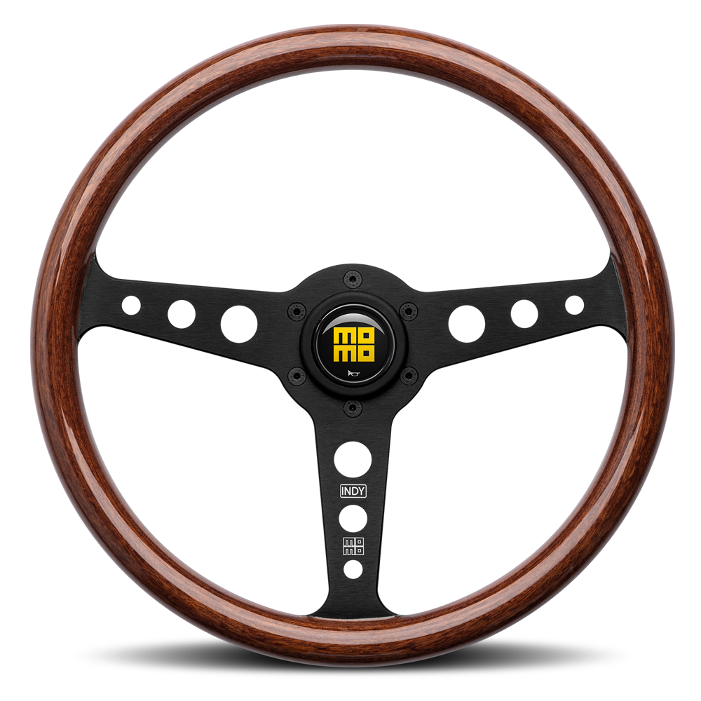 MOMO Heritage Indy Black Wood 350mm Steering Wheel