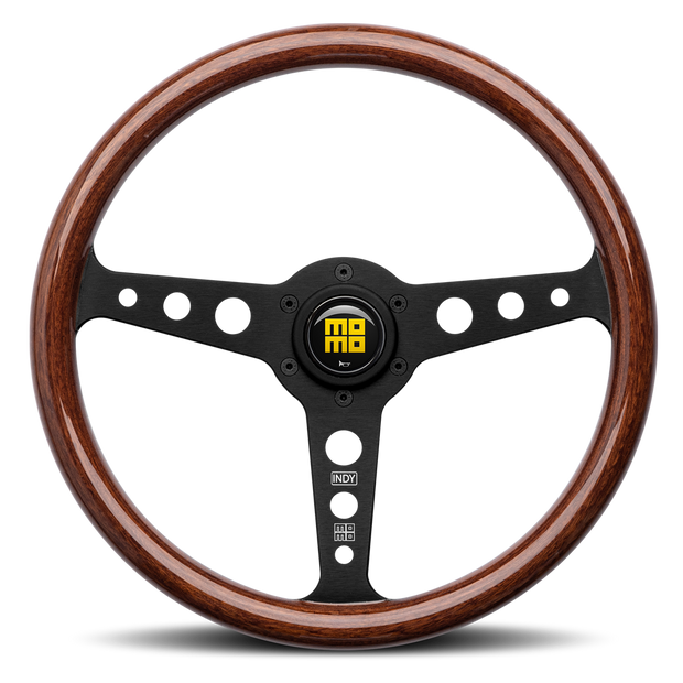 MOMO Heritage Indy Black Wood 350mm Steering Wheel