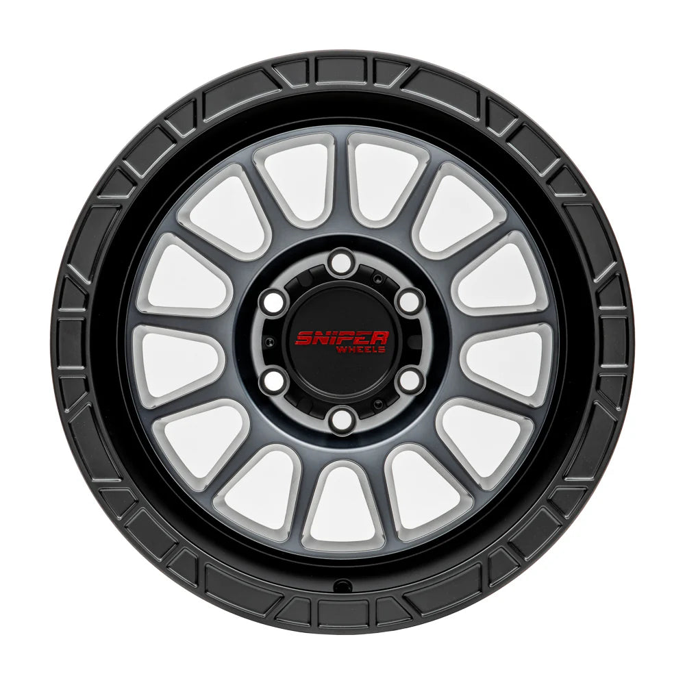 Sniper wheels BALLISTIC MKII Tint Graphite / Black Lip