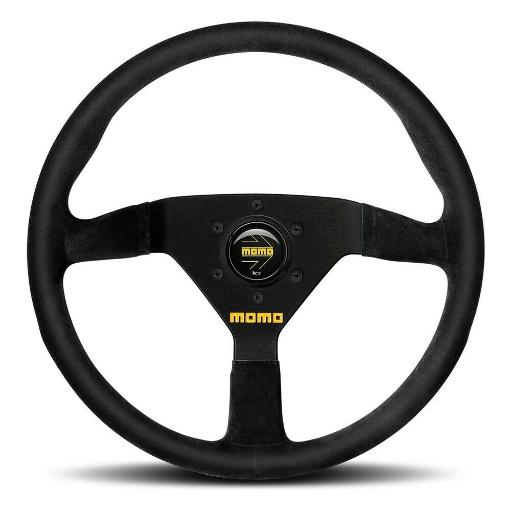 MOMO MOD 78 Black Suede 350mm Steering Wheel