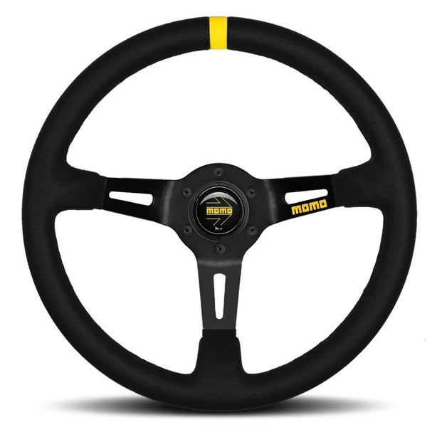 MOMO MOD 08 Black Suede 350mm Steering Wheel