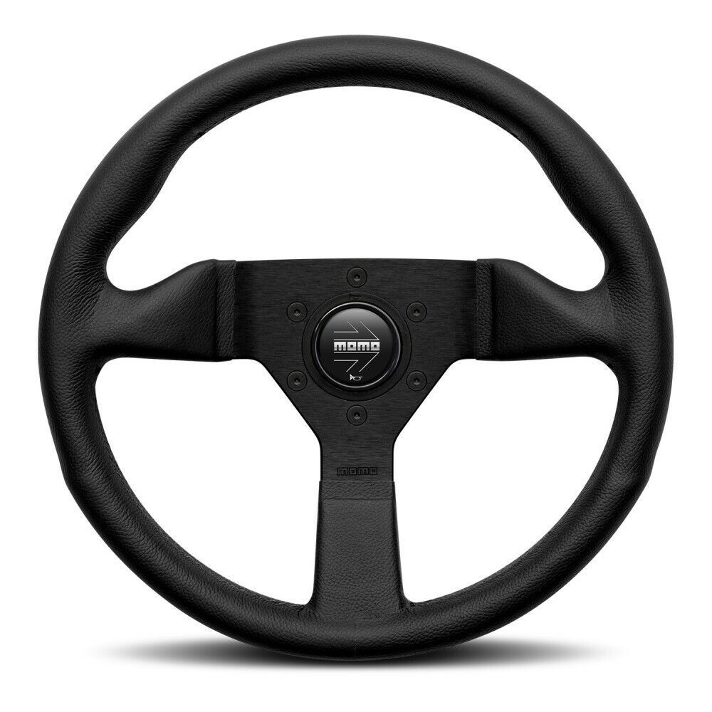MOMO Montecarlo Black Leather 320mm Steering Wheel