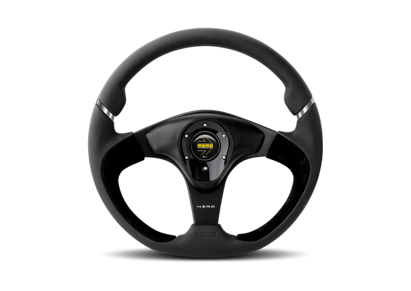 MOMO Nero Black Leather 350mm Steering Wheel