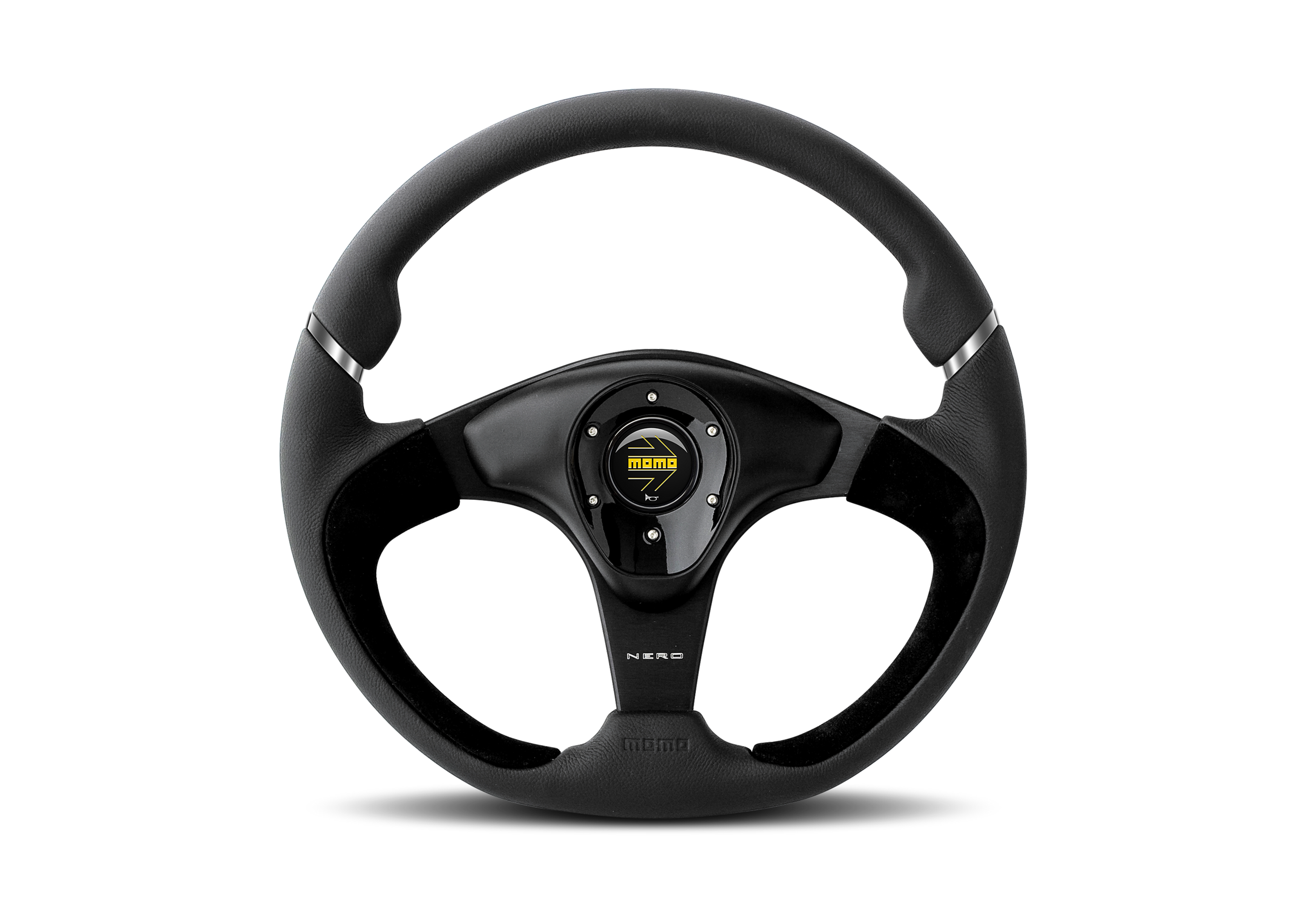 MOMO Nero Black Leather 350mm Steering Wheel