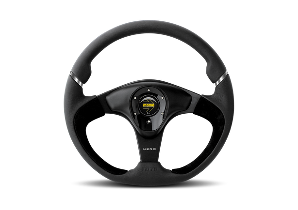MOMO Nero Black Leather 350mm Steering Wheel
