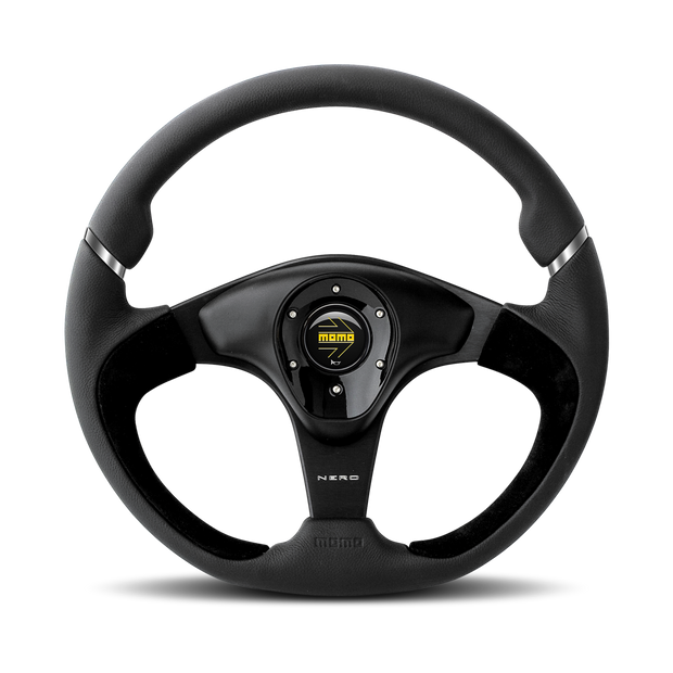 MOMO Nero Black Leather 350mm Steering Wheel