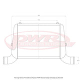 PWR - Mazda RX2-RX7 Series 1-3 12AT / 13BT Rotary 68mm Intercooler 3" Outlets