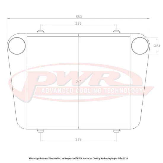 PWR - Mazda RX2 - RX5 12AT / 13BT Rotary 1970-1981) 68mm Intercooler