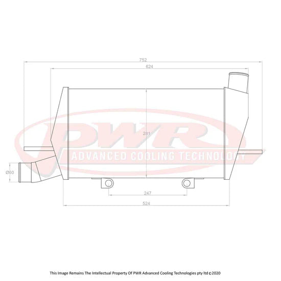 PWR - Mitsubishi EVO 10 (2007-2016) 68mm Intercooler