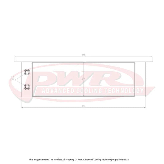 PWR - Mazda RX2 - RX7 Series 1-3, 12A & 13B (1970-1985) Extruded Tube 10 Row Engine Oil Cooler
