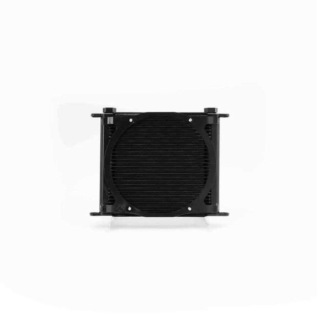PWR Engine Oil Cooler - Plate & Fin 280 x 256 x 37mm (28 Row) with 9" SPAL fan mounts