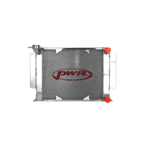 PWR - Suits Mazda RX2 - RX7 Series 1-3 12A & 13B (1970-1985) 55mm Radiator with mounts to suit 16" SPAL Thermo