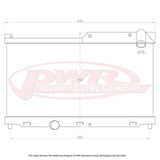 PWR - Suits Mazda RX7 FD Series 6-8 (1992-2002) 55mm Radiator