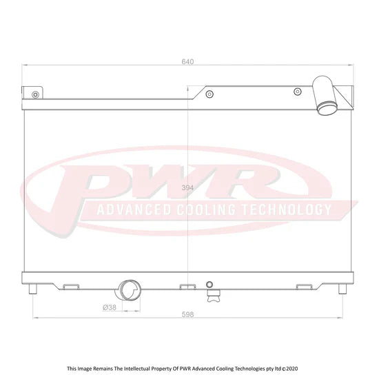 PWR - Suits Mazda RX7 FD Series 6-8 (1992-2002) 42mm Radiator