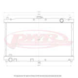 PWR - Suits Mazda MX5 NB (1998-2005) 42mm Radiator