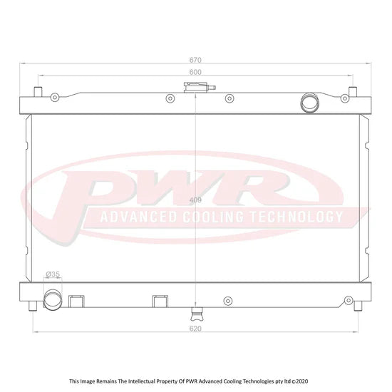 PWR - Suits Mazda MX5 NB (1998-2005) 42mm Radiator
