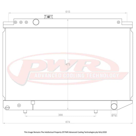 PWR - Suits Toyota Supra JZA70 (1989-1993) 55mm Radiator