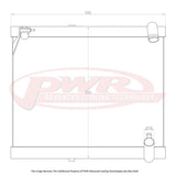 PWR - Suits Mazda RX7 FC Series 5 13BT (1989-1992) 42mm Radiator