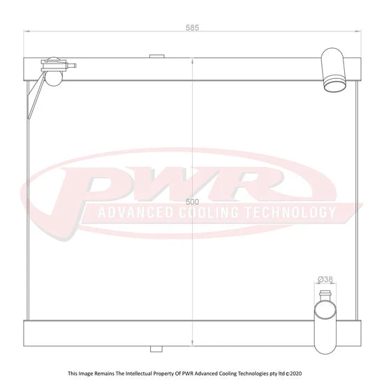 PWR - Suits Mazda RX7 FC Series 5 13BT (1989-1992) 42mm Radiator