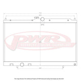 PWR Mitsubishi Evo 7-9 (2001-2007) 55mm Radiator