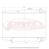 PWR - Suits Toyota Sprinter AE86 (1989-1987) 42mm radiator