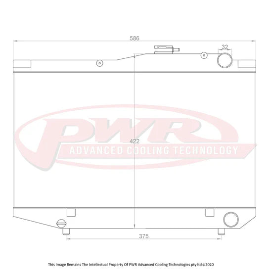 PWR - Suits Toyota Sprinter AE86 (1989-1987) 42mm radiator