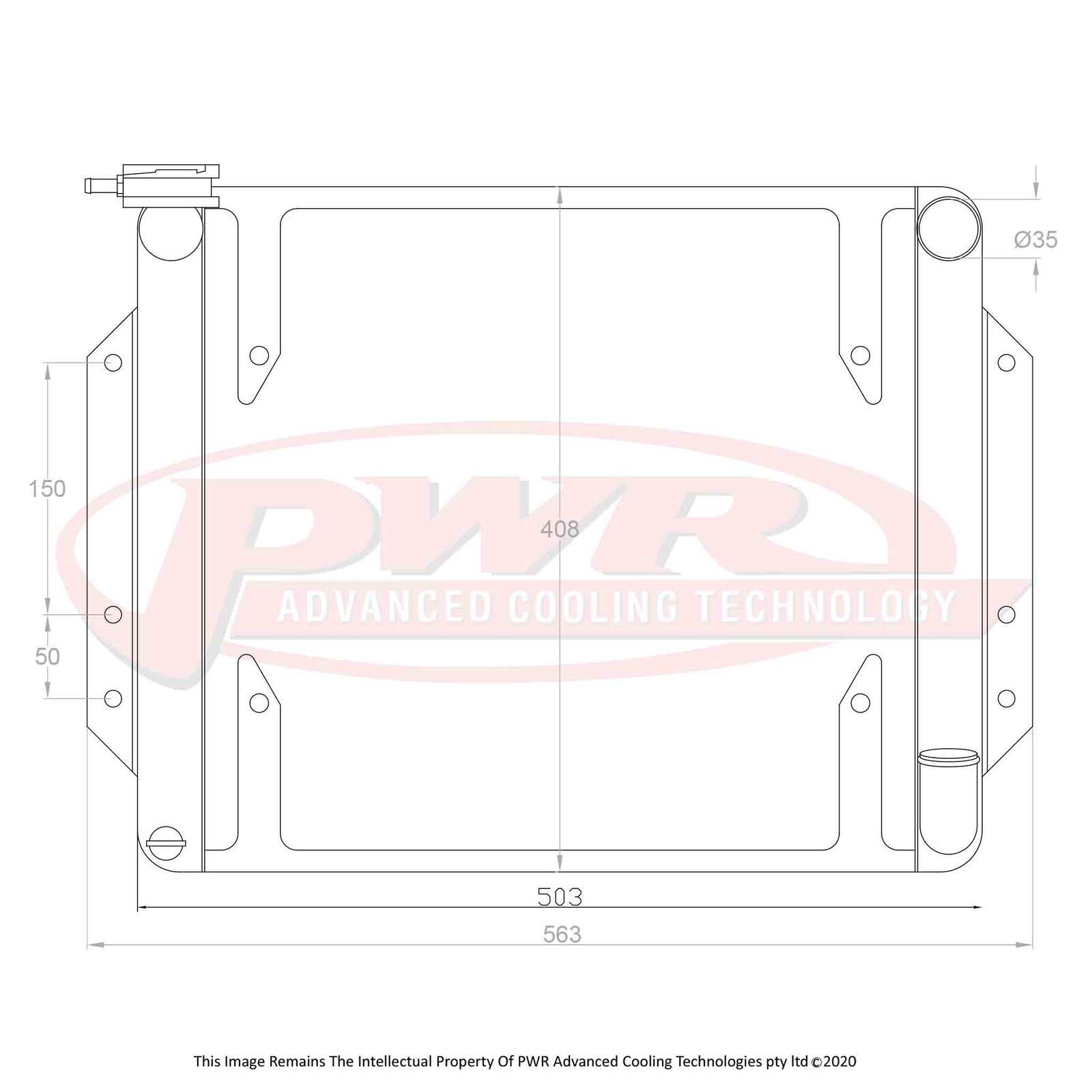 DATSUN 1600 CA18 Engine (1968 - 1973) 2-Pass 42mm Radiator with 16