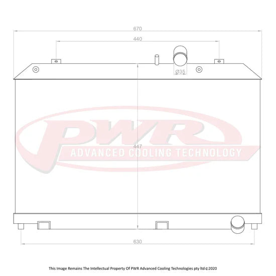PWR - Suits Mazda RX8 Series 1 (2002-2008) 55mm Radiator