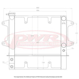 PWR - Mazda R100 (1967-1971) 55mm Radiator / Oil Cooler Kit With 16" SPAL Fan Mounts
