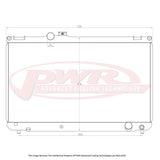 PWR - Suits Toyota Chaser JZX100 (1996-2001) 42mm Radiator